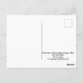 Carte Postale Château d'Édimbourg Ecosse peinture de Pola.B.Alex (Dos)