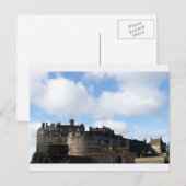 Carte Postale Château d'Édimbourg en Ecosse (Devant / Derrière)