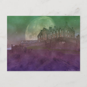 Carte Postale Château d'Édimbourg en soirée