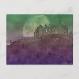 Carte Postale Château d'Édimbourg en soirée