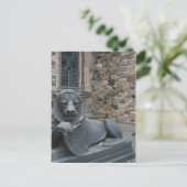 Carte Postale château d'édimbourg lion (Debout devant)