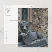 Carte Postale château d'édimbourg lion (Devant / Derrière)