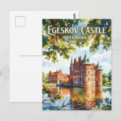 Carte Postale Château d'Egeskov Danemark (Devant / Derrière)