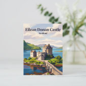 Carte Postale Château d'Eilean Donan Écosse (Debout devant)