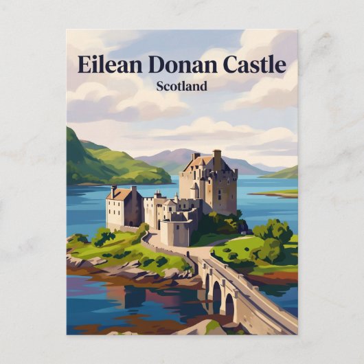 Carte Postale Château d'Eilean Donan Écosse (Devant)