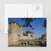 Carte Postale Château des Comtes, Carcassonne, Aude, Languedoc, (Devant / Derrière)