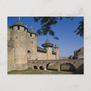 Carte Postale Château des Comtes, Carcassonne, Aude, Languedoc,