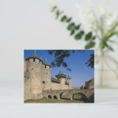 Carte Postale Château des Comtes, Carcassonne, Aude, Languedoc, (Debout devant)