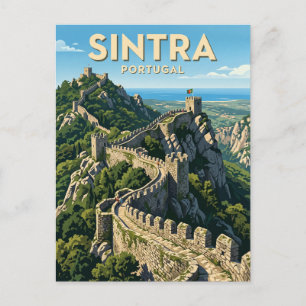 Carte Postale Château des Maures, Sintra, Portugal