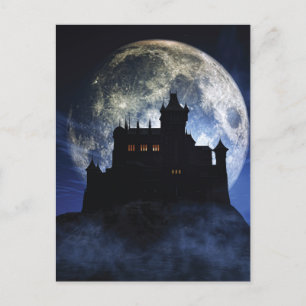 Carte Postale Château d'Imaginaire la nuit