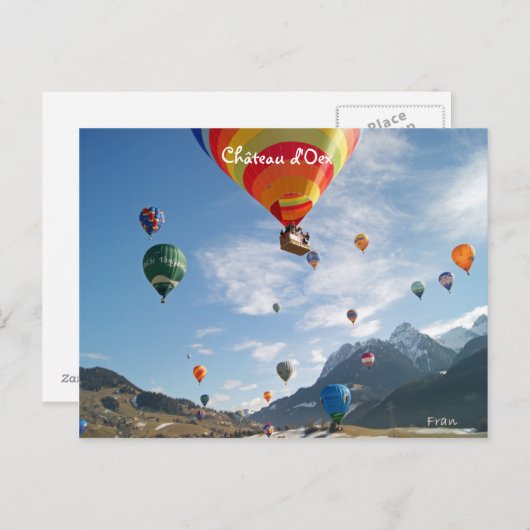 Carte Postale Château d'Oex (Devant / Derrière)