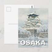 Carte Postale Château d'Osaka Japon (Devant / Derrière)