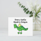 Carte Postale Château Dragon (Debout devant)