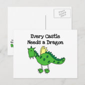 Carte Postale Château Dragon (Devant / Derrière)