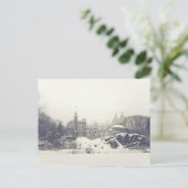 Carte Postale Château du Belvédère en hiver à Central Park (Debout devant)