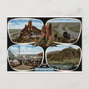 Carte Postale Château du Drachenfels Multivue Vintage