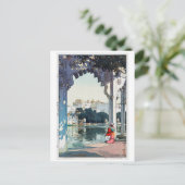 Carte Postale Château d'Udaipur, Inde, Hiroshi Yoshida (Debout devant)