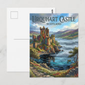 Carte Postale Château d'Urquhart Écosse (Devant / Derrière)
