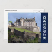 Carte Postale château edinburgh (Devant / Derrière)