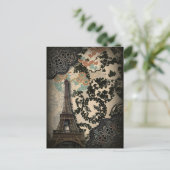 Carte Postale Château en dentelle parisien élégant (Debout devant)