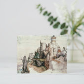 Carte Postale Château fortifié (Debout devant)