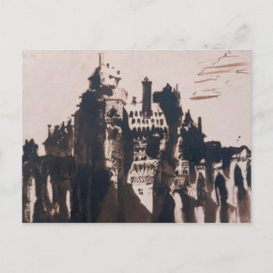 Carte Postale Château fortifié par deux Ponts