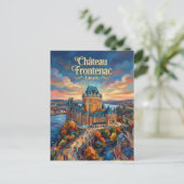 Carte Postale Château Frontenac Canada (Debout devant)