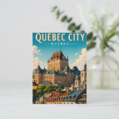 Carte Postale 🏰 Château Frontenac de Québec (Debout devant)