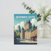 Carte Postale Château Frontenac de Québec (Debout devant)