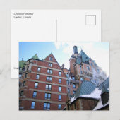 Carte Postale Château Frontenac, Québec, Canada (Devant / Derrière)