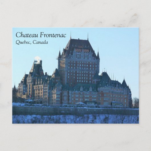 Carte Postale Château Frontenac, Québec, Canada (Devant)