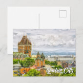 Carte Postale Chateau Frontenac, Québec, Québec, Canada (Devant / Derrière)