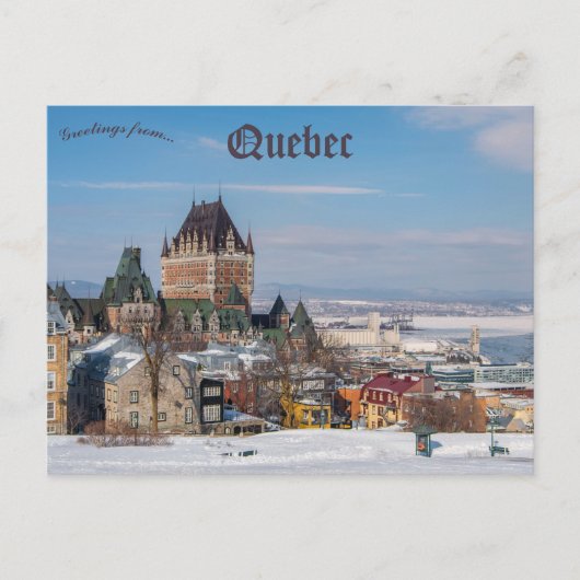 Carte Postale Château Frontenac Québec Québec Québec Québec (Devant)