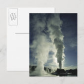 Carte Postale Château Geyser, Parc national de Yellowstone (Devant / Derrière)