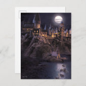 Carte Postale Château Harry Potter | Grand lac à Hogwarts (Devant / Derrière)