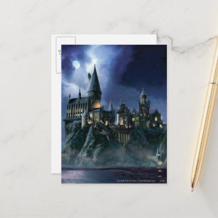 Carte Postale Château Harry Potter   Hogwares à lune