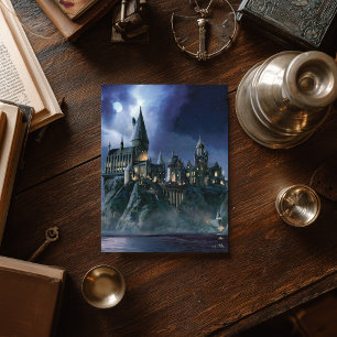 Carte Postale Château Harry Potter   Hogwares à lune