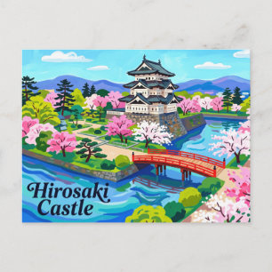 Carte Postale Château Hirosaki Japon