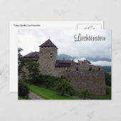 Carte Postale château liechtenstein vaduz (Devant / Derrière)