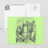 Carte Postale Château médiéval (Devant / Derrière)