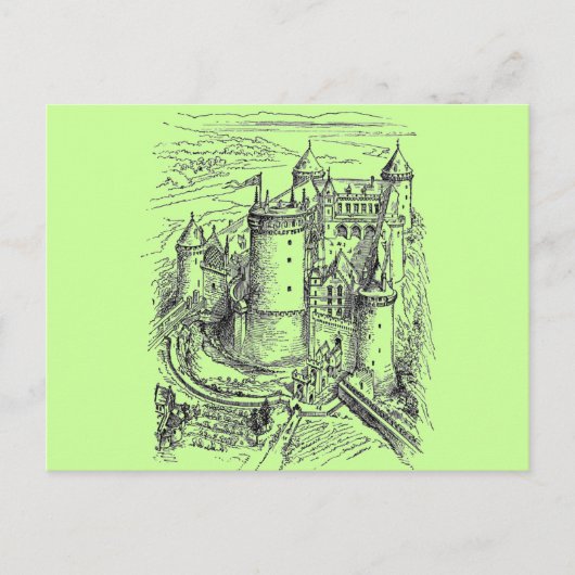 Carte Postale Château médiéval (Devant)
