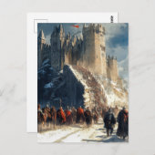 Carte Postale Château médiéval (Devant / Derrière)