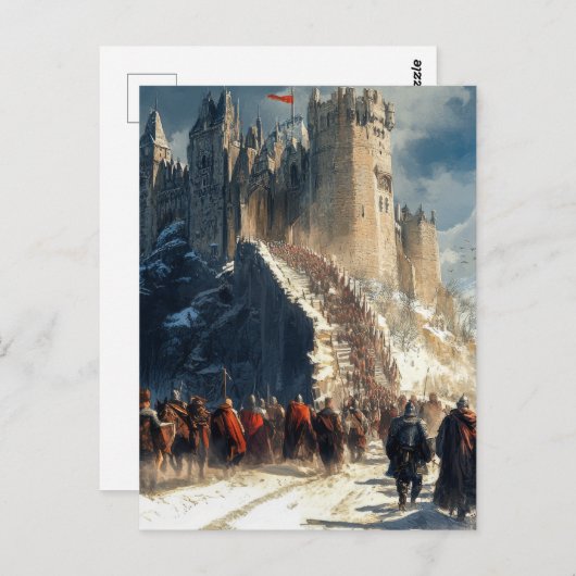 Carte Postale Château médiéval (Devant / Derrière)