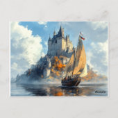 Carte Postale Château Médiéval (Dos)