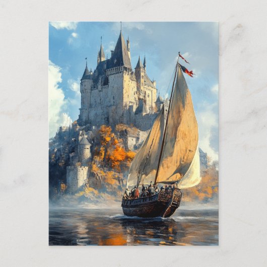 Carte Postale Château Médiéval (Devant)