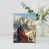 Carte Postale Château médiéval (Debout devant)