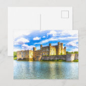 Carte Postale Château médiéval anglais (Devant / Derrière)