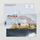 Carte Postale Château Morro (Forteresse), La Havane, Cuba (Devant / Derrière)