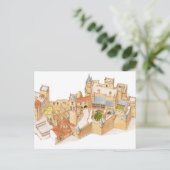 Carte Postale Château Olite. Navarra Espagne (Debout devant)