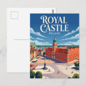 Carte Postale Château royal, Varsovie Pologne (Devant / Derrière)